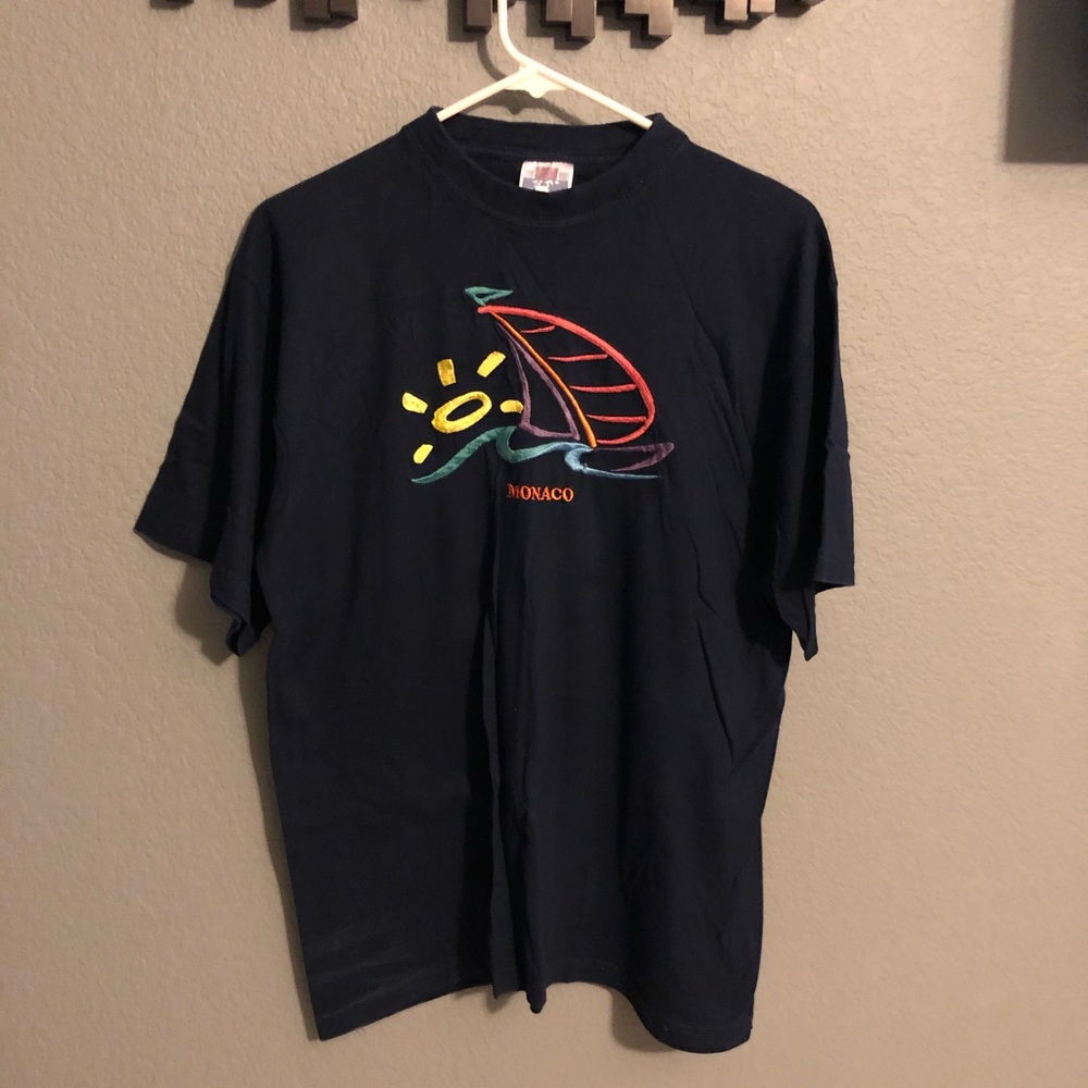 Embroidered Monaco T-shirt